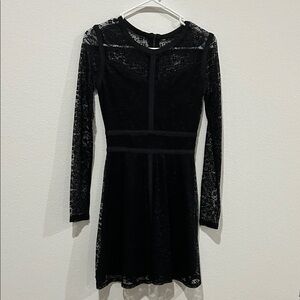Elegant Black Lace Dress